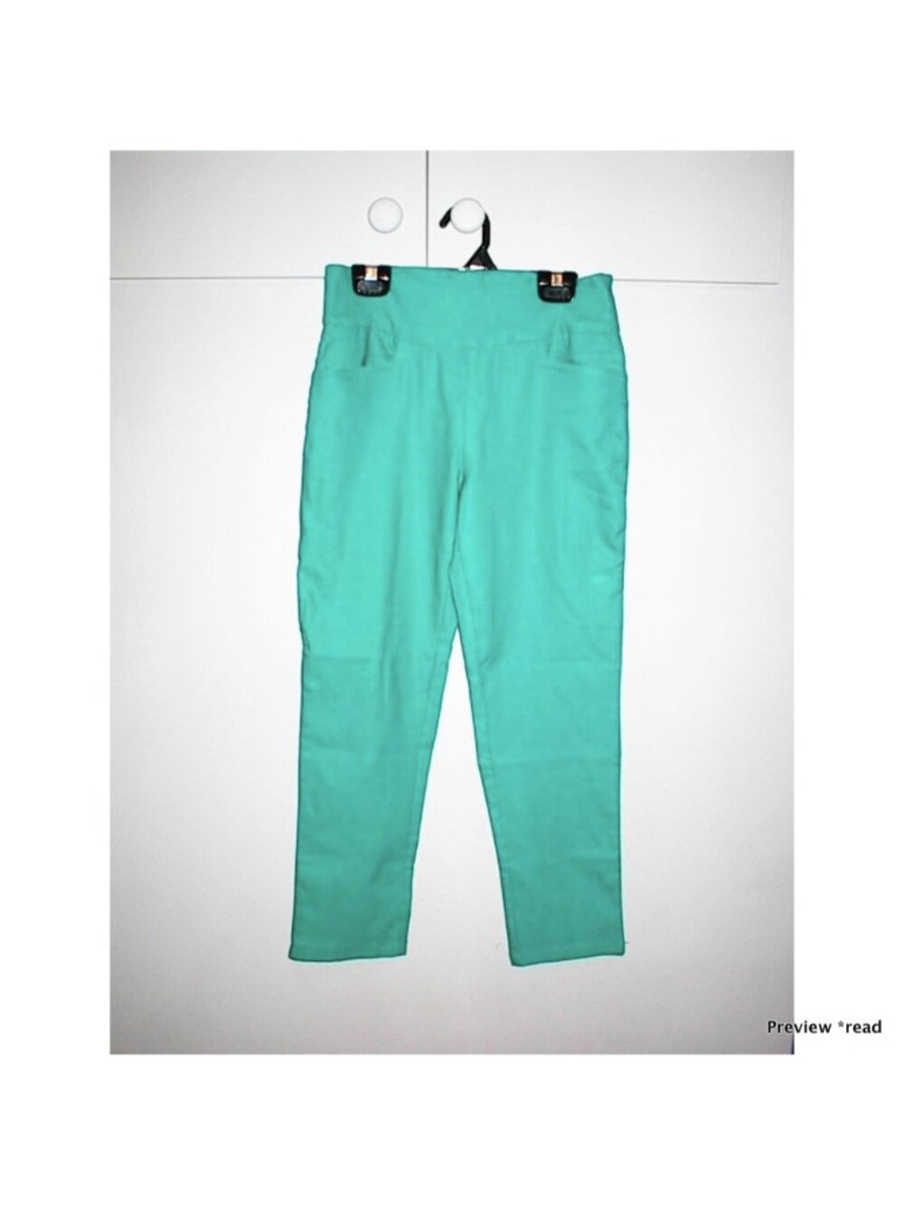 Women's Cropped Ponte Pants in Teal